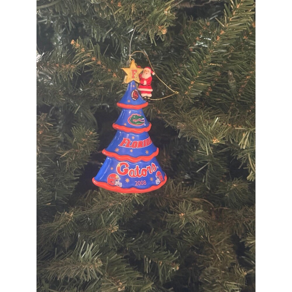 Florida Gators Santa Tree Danbury Mint Christmas Ornament